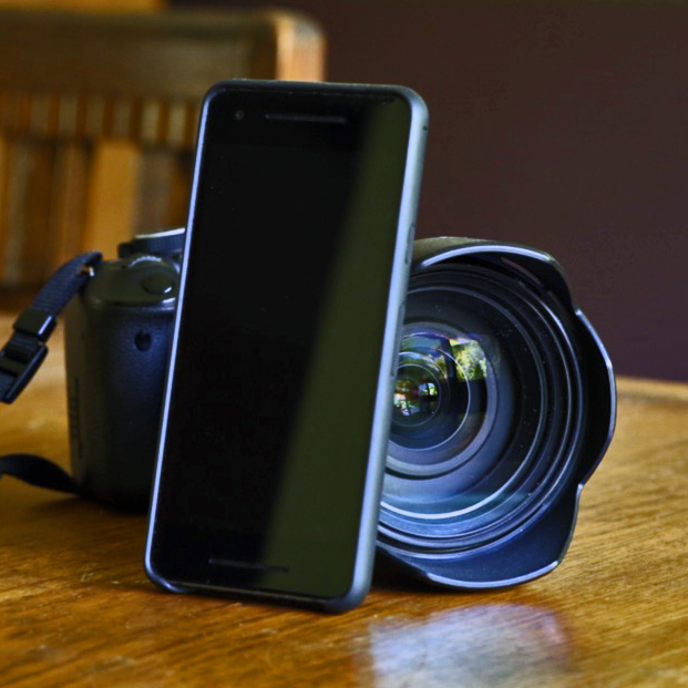 Reverse Mobile DSLR shot crop